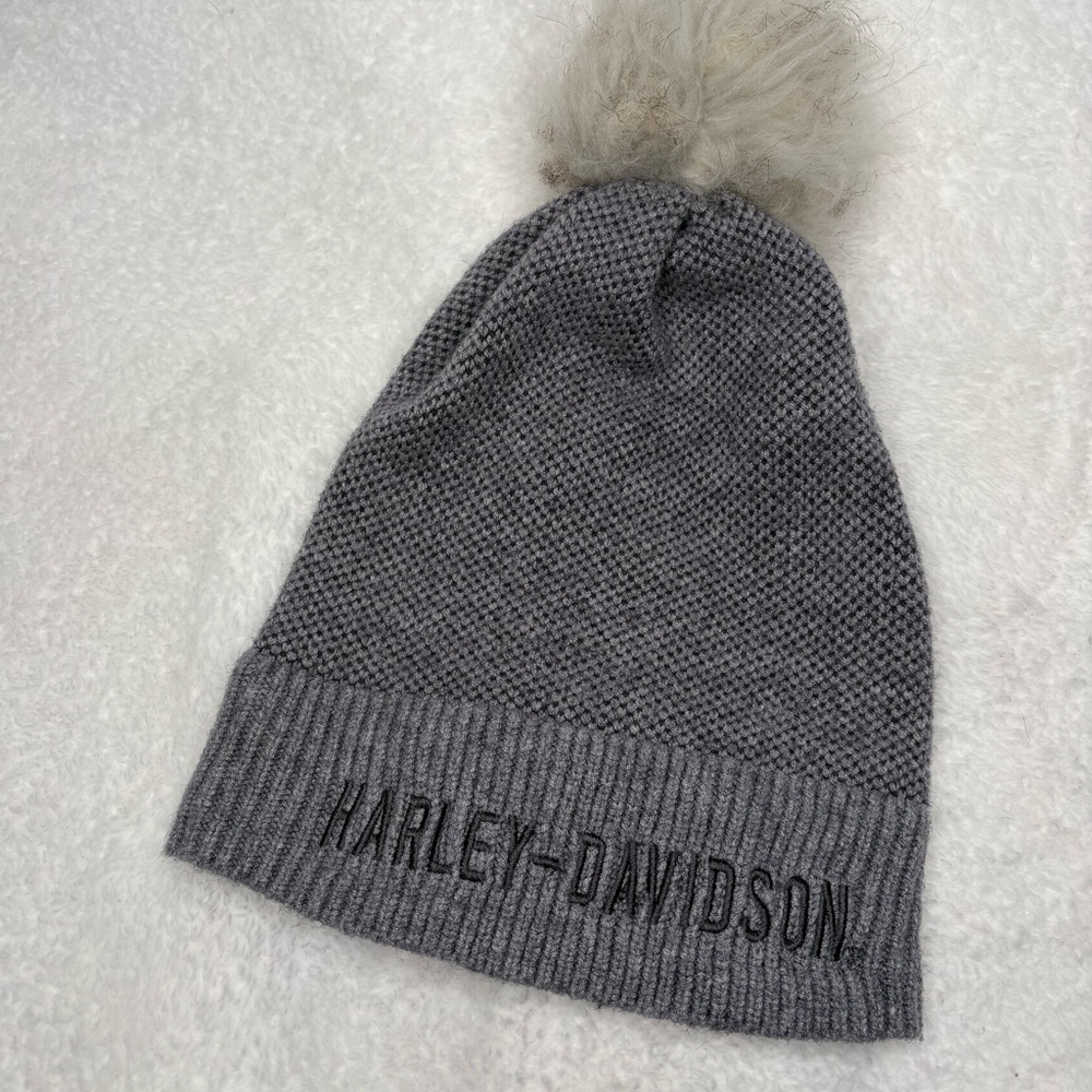Harley Davidson Pom Knit Beanie